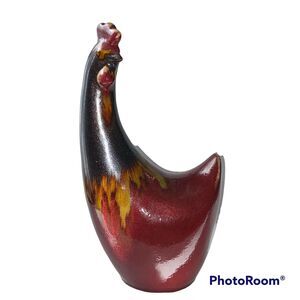 Accent Appeal Rooster Sculpture Sparkle Farmcore Country Grandma Kitchy